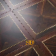  High Class Modern Style Acid Branch Wood Inlay and Brass Tiles for Interior Floor Decoration
