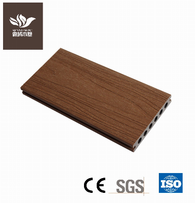 No Formaldehyde CE Certified Wood Scratch Resistant Co-Extrusion WPC Decking Board