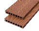  Circle Hole 3D Embossed WPC Hollow Decking