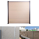 Waterproof Wind Resistant Wood Plastic Panel Aluminium Post Fence manufacturer