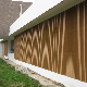 Fluted Wood Plastic WPC Great Wall Board Outdoor Wainscoting Wooden Grain PVC WPC Designs for Decoration Wall Panels manufacturer