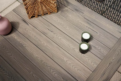 Wide Design Hollow Outdoor Co Extrusion WPC Decking with Natural Wood Texture