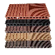 WPC Flooring 3D Embossed Waterproof Interlocking Wood Decking Outdoor WPC Deck Tile manufacturer