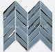 Popular Design 3D Mosaico De Vidrio Grey Color Glass Mosaic Wall Tiles for Backsplash Basic Customization