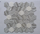 Hexagonal Pattern Glass Mix Marble Mosaic Tile Wall Decoration Building Materials manufacturer