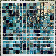 Foshan Manufacturer Hot Sell Decoration Building Material Glossy Crystal Glass Mosaic Tile