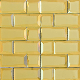  Artistic Wall Tiles Gold Line Long Strip Glass Mosaic