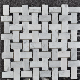 Special Design Weaving Shape Marble Natural Stone Mosaic Wall Tile