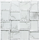  Wholesale Price Carrara White Glass Mix Stone Mosaic Tiles for Walls