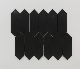 Picket Shape Marble Long Hexagon Marble Black Mosaic for Wall Tile