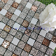  Silver Shinning Crystal Mix Marble Mosaic Decoration Tile