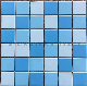 Blue Mix White Swimming Pool Mosaic Tile 48X48