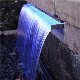 Baobiao Stainless Steel Rectangular Stone Swimming Pool SPA Accessories Water Cascade Rock Light Veil Waterfall Fountain 2022 manufacturer