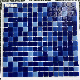  Foshan New Popular Decorative Building Material Blue Swimming Pool Glossy Crystal Glass Mosaic Wall Tile