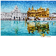 Customized Hand Made Beautiful Glass Mosaic Mural of The Golden Temple Amritsar manufacturer