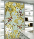 Living Room TV Wall Flower Art Crystal Glass Mosaic Pattern Mural for England manufacturer