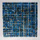  Blended Blue Glass Mosaic Tile for Swimming Pool SPA Bathroom Indoor Flooring Wall Tile