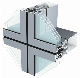  Aluminum Alloy Frame Glass 6063-T5 Profiles for Heatsink Aluminium Structure Curtain Wall