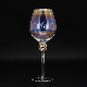  High Quality Rhinestone Decoration Fancy Colored Red Wine Glass