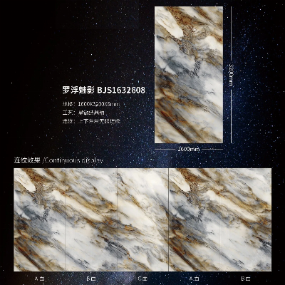 Chinese Foshan Sintered Stone 1600X3200X6mm Glazed Bathroom Interior Floor Wall Tiles