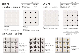 Interior Wall Bathroom Floor Design Black DOT White Ceramic Octagon Mosaic Tile manufacturer