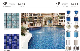 Wholesale Price Wave Surface Blue Ceramic Mosaic Swimming Pool Tiles for Sale manufacturer