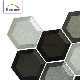 Hexagon Beveled Art Wall Subway Mosaics Tiles