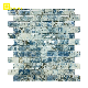 High Quality Mixed Color Glossy Crystal Glass Bathroom Background Tiles Mosaic manufacturer