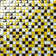 Yellow Small Chips Crystal Glass Mosaic Tile manufacturer