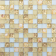  White and Yellow Color Gold Foil Marazzi Glass Mosaic Tile