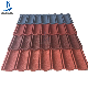 Sierra Leone Carlac Stone Granules Coated Alu-Steel Roof Sheets Wine Red Tin Roofing for Villas Bungalows