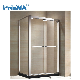 Rectangular-Shaped Show Enclosuretempered Glass Stainless Steel Frame Hinge Shower Room