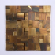  Bronze Style Antique Copper Mosaic Tile Metal Art Mosaic Wall Tiles for Backsplash