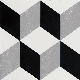 Black and White Indian Glazed Porcelain Tile20*20cm