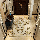  Golden Color Various Size Artistic Porcelain Glazed Ceramic Floor Carpet Tile Zf-TF-052