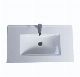  Porcelain Washbasin Bathroom Vanity Rectangular White Hand Wash Basin Solid Surface Matt Hand Wash Basin