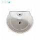  Hotel Ceramic Basin Pedestal Wash Basin Set White Sink Luxury Laundry Free Standing Porcelain Dining Room Wash Basin