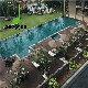 Waterproof High Density Bamboo Wooden Pool Deck Flooring Solid Bamboo Decking manufacturer