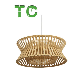 Cheap Price Natural Color Bamboo Ceiling Lamp Handwoven Rattan Chandelier Rattan Pendant Light manufacturer