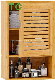 3 Tier Bathroom Wall Cabinet, Wooden Medicine Cabinet with Single Door Bamboo Storage Cabinet Wall Mounted manufacturer