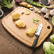 Bamboo Cutting Board Set Organic Wooden Cutting Board for Kitchen Durable & Easy Grip Hanging Handles Easy to Clean