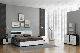  Nova Customize Moderno King Size Bed Wooden High Gloss 4 Piece Bedroom Furniture Set
