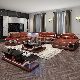 New Design Modern Style Elegant Living Room Furniture Set Leather LED Sectional Sofa