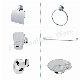  Economic Zinc Material Chrome Plated Bar/Hook/Holder Sanitary Ware Bathroom Acceossories BAZ7000