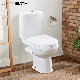  Ortonbath Dual Flush Bathroom Sanitary Ware Wc Toilet Rimless Two Piece Wash Down Toilet with UF Soft Closing Seat Cover