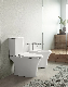 Europe Style Ceramic Two Piece Toilet Simple Small Round Two Piece Floor Mounted Wc Rimless Toilet manufacturer