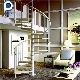 Prima Ace Staircase Modern with Glass Railing Hotel Indoor Carbon Steel Stringer Spiral Stairs