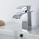 Single Handle Square Leadfree Tap Water Saving Bathroom Wash Basin Sanitary Lavatory Faucet