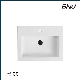  Factory Wholesale Price Lavatory Rectangular Bathroom Cabinet Ceramic Basin