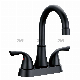  Wholesales Matte Black Double Handle Basin Faucet for Lavatory